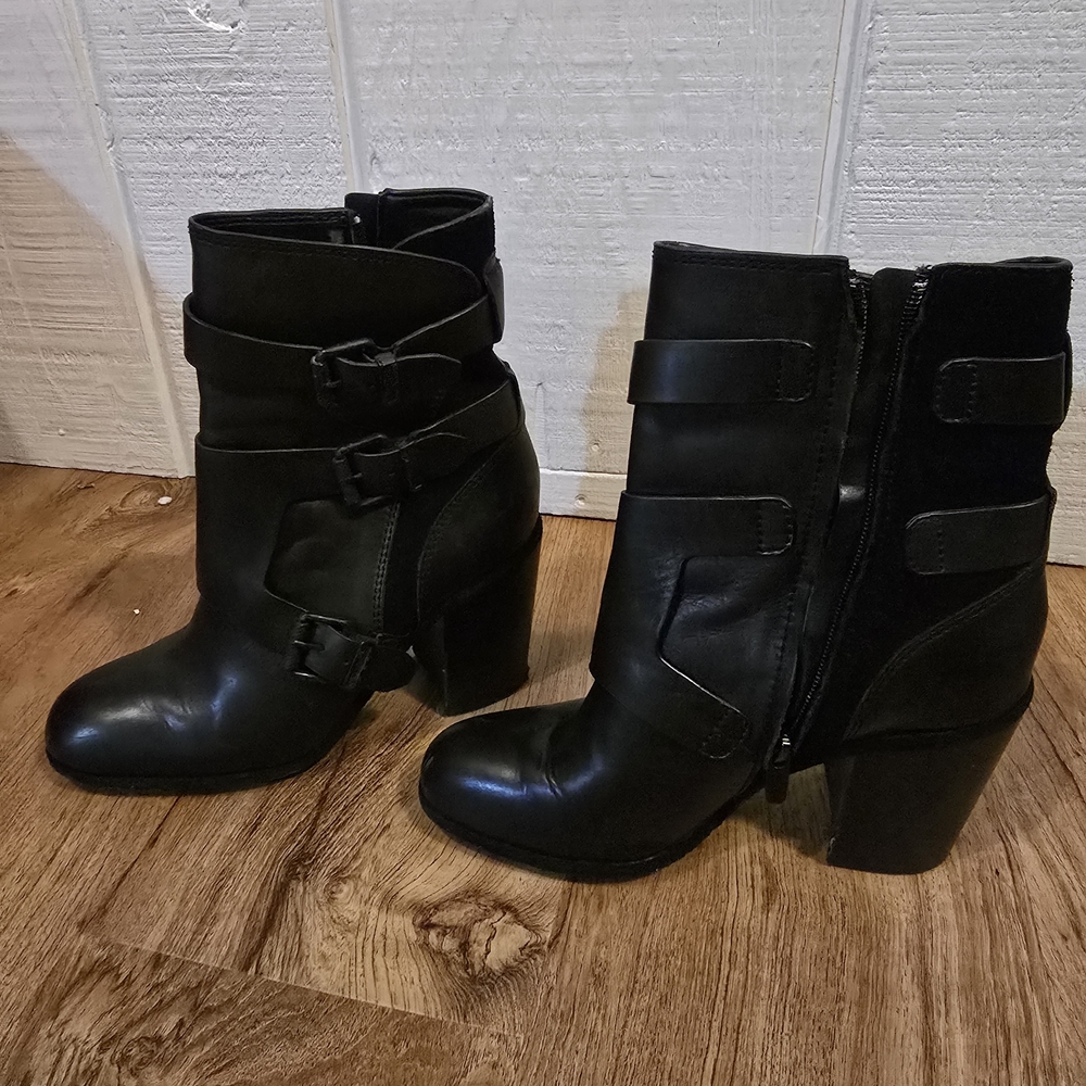 Calvin Klein Black Heeled Boots
